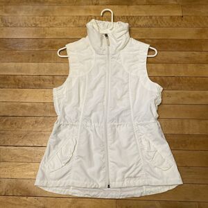Eddie Bauer Travex Vest Womens Size Small Button Pocket White